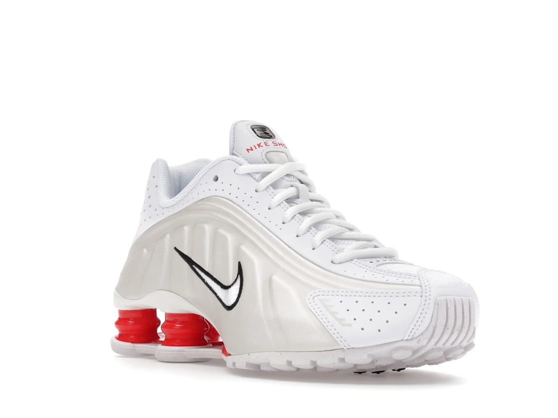 Nike Shox R4 White Phantom Picante Red (GS) - vue secondaire A