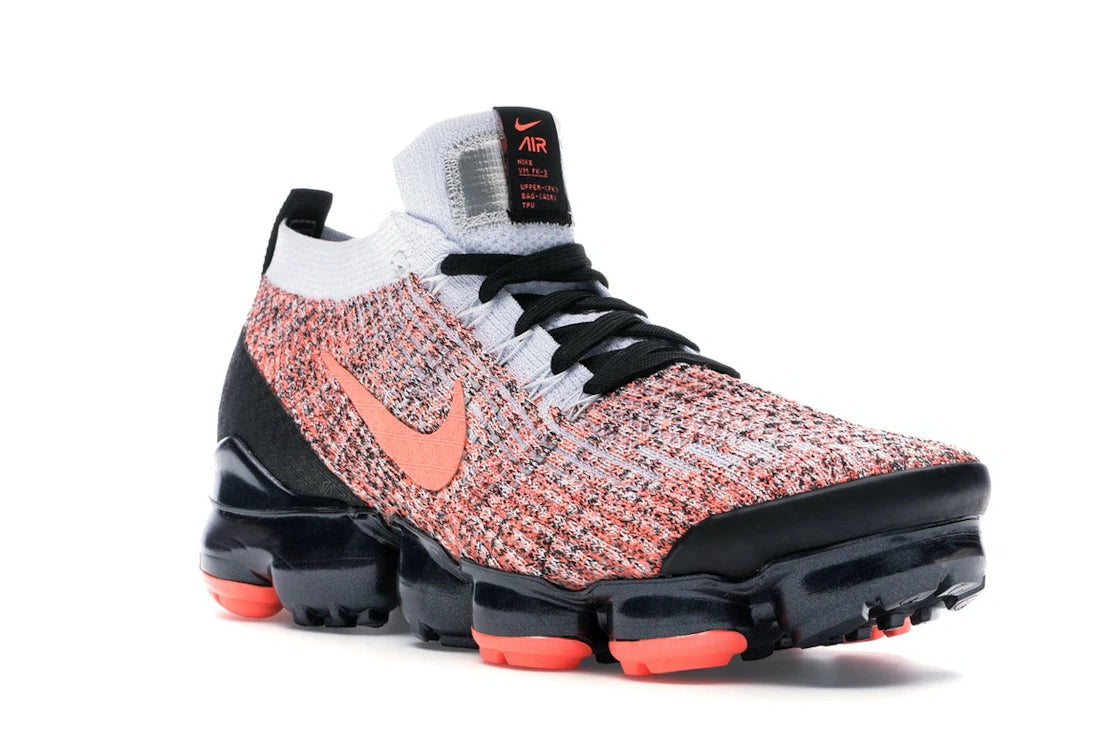 Nike Air VaporMax Flyknit 3 Bright Mango Pure Platinum - vue secondaire A