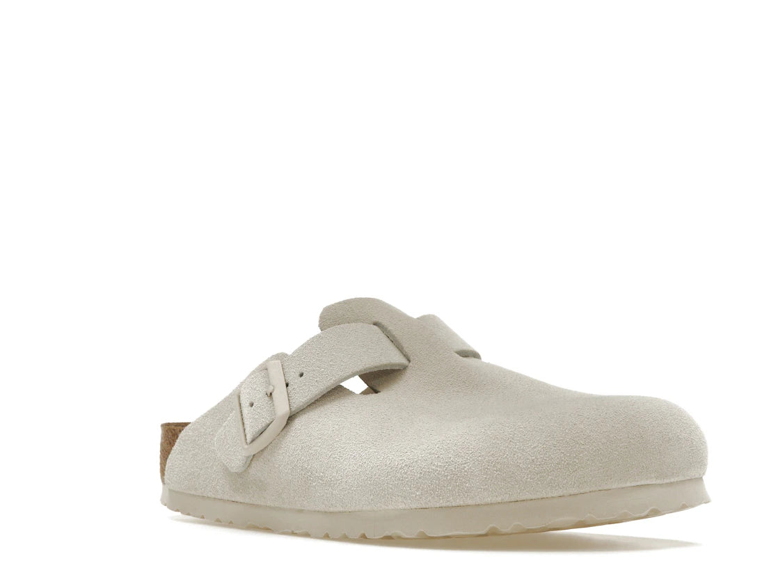 Birkenstock Boston Antique White Suede - vue secondaire A
