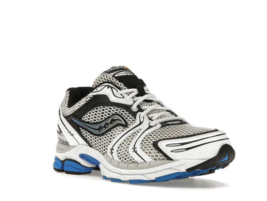 Saucony ProGrid Triumph 4 White Silver Blue - vue secondaire A