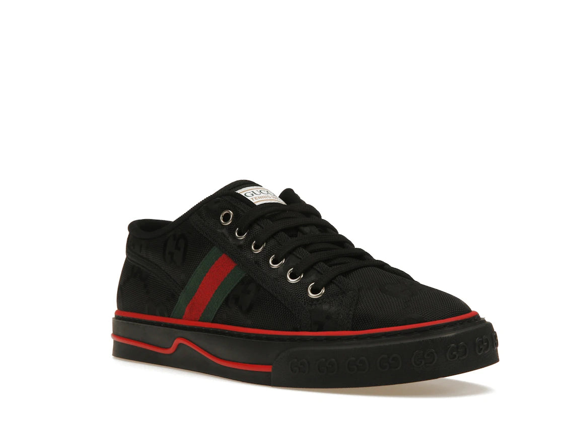 Gucci Off The Grid Tennis 1977 Low ECONYL Black GG Green Red - vue secondaire A