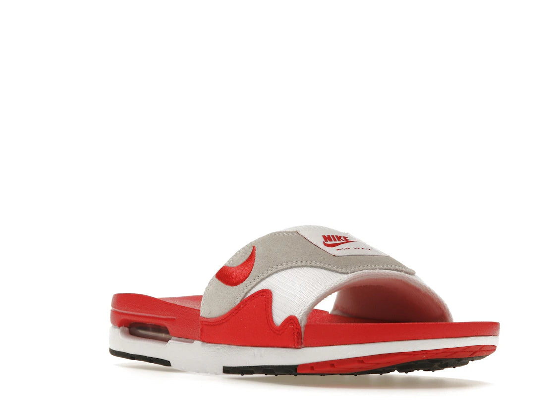 Nike Air Max 1 Slide White University Red - vue secondaire A