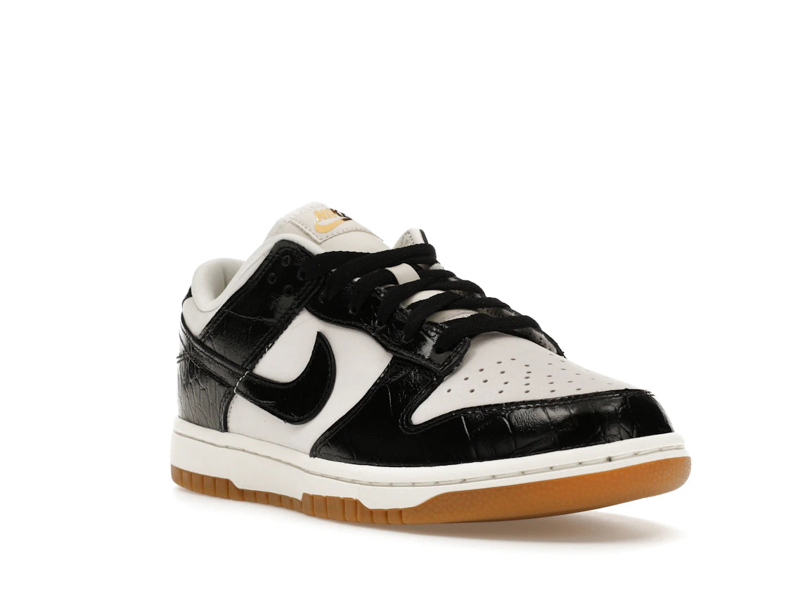 Nike Dunk Low LX Black Croc (Women's) - vue secondaire A