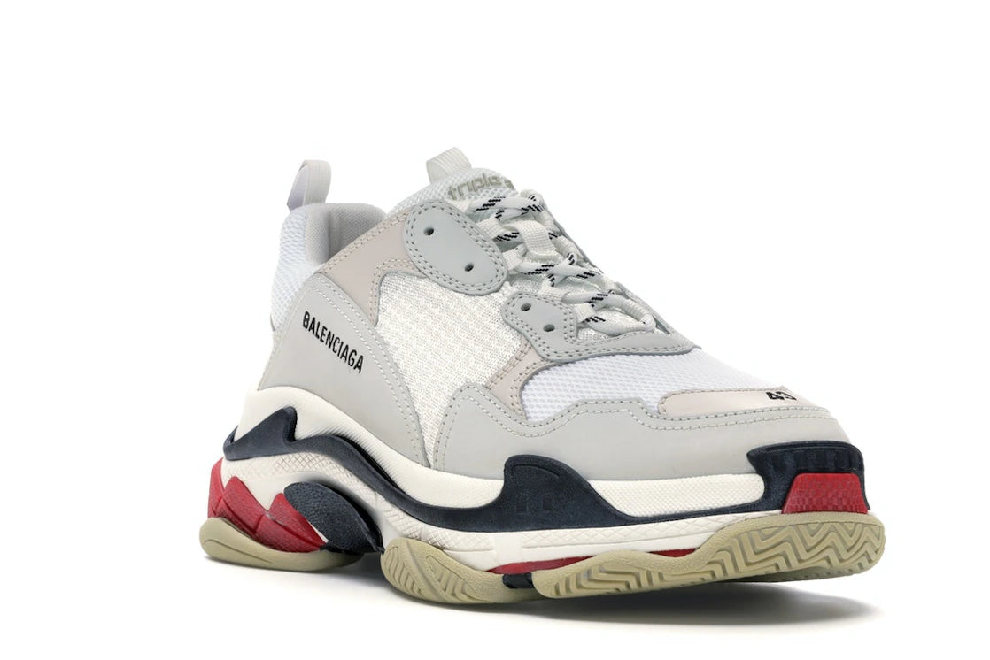 Balenciaga Triple S White Black Red - vue secondaire A
