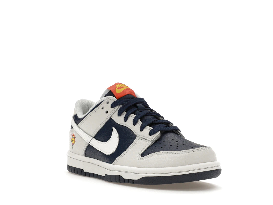 Nike Dunk Low UV Reactive Photon Dust Midnight Navy (GS) - vue secondaire A