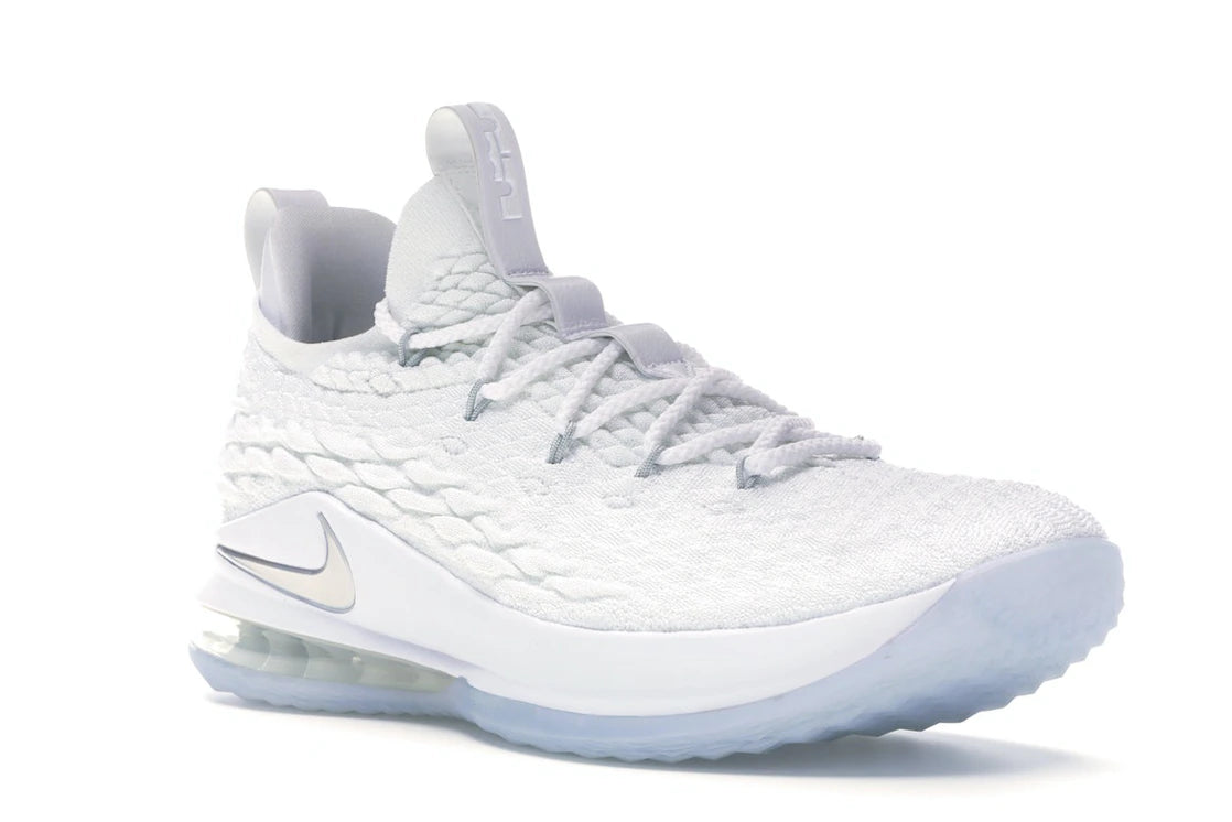Nike LeBron 15 Low White Metallic Silver - vue secondaire A