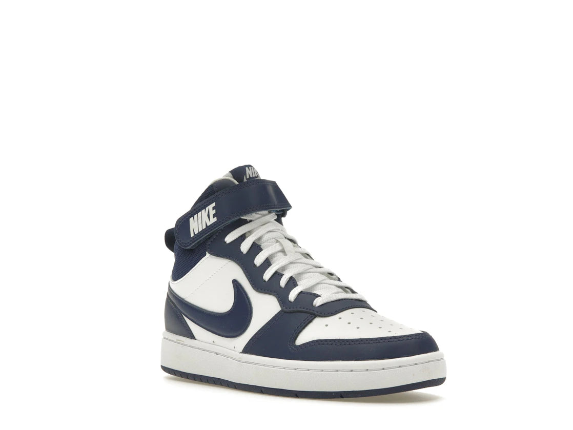 Nike Court Borough Mid 2 White Blue Void (GS) - vue secondaire A