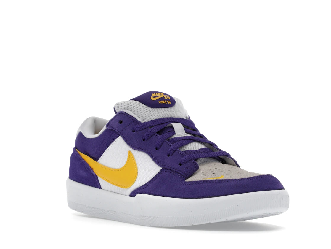 Nike SB Force 58 Court Purple Yellow - vue secondaire A