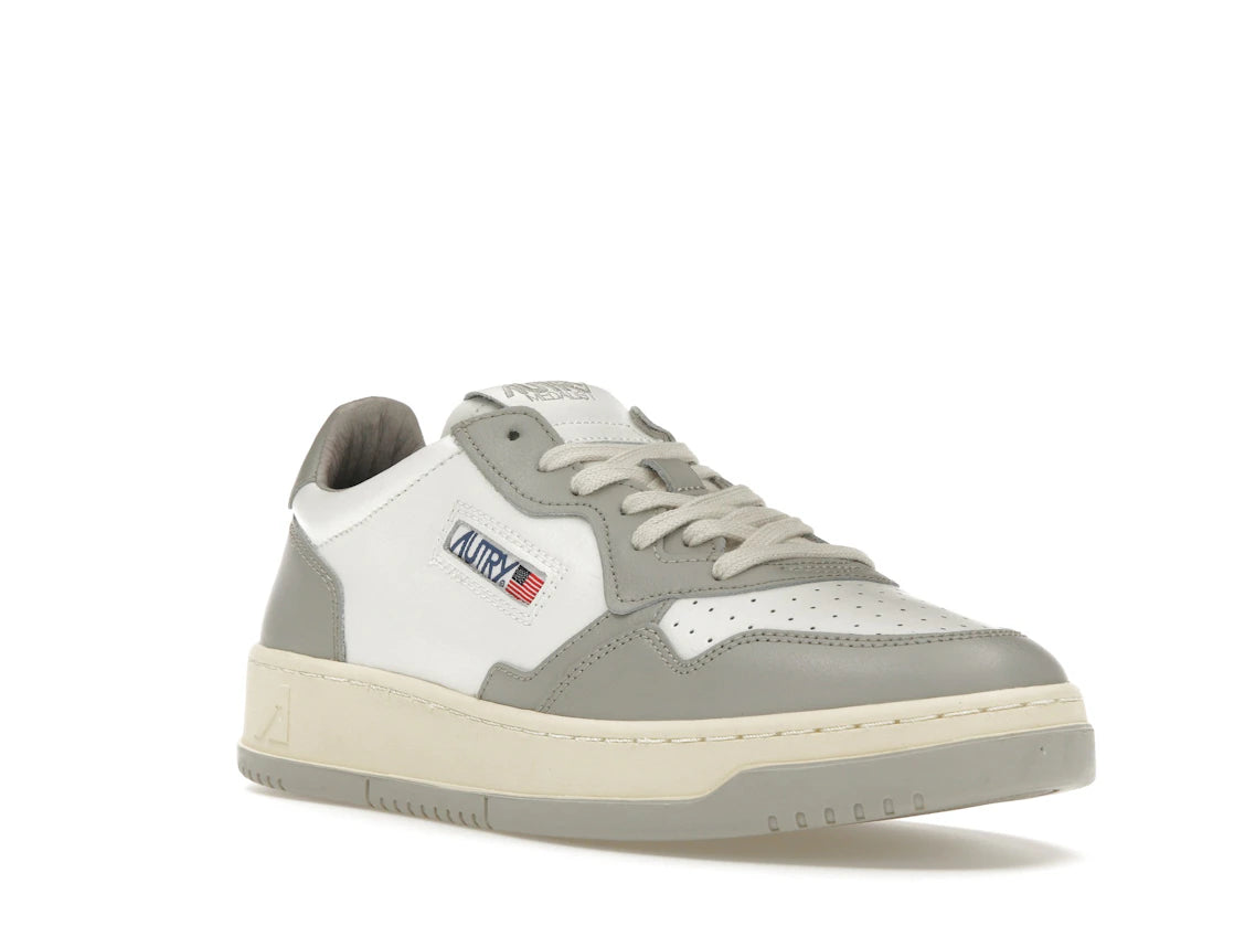 Autry Medalist Leather Low Grey White - vue secondaire A