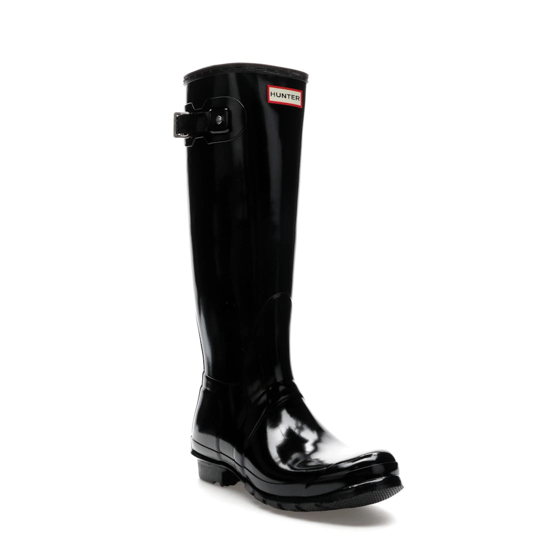 Hunter Original Tall Gloss Rain Boots Black (Women's) - vue secondaire A