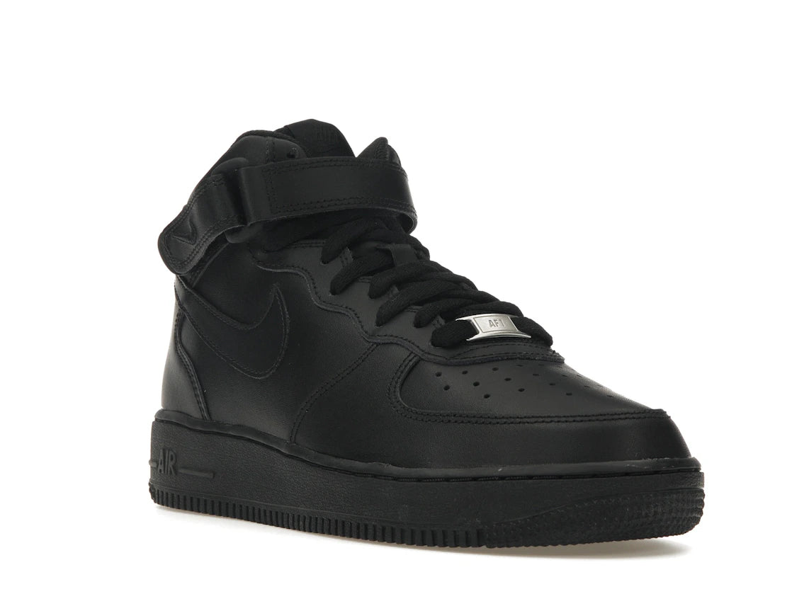 Nike Air Force 1 Mid Black (GS) - vue secondaire A