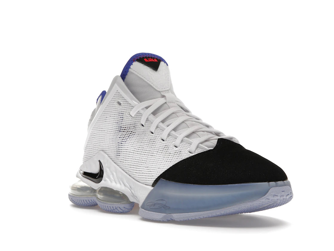 Nike LeBron 19 Low White Medium Blue Siren Red Black - vue secondaire A