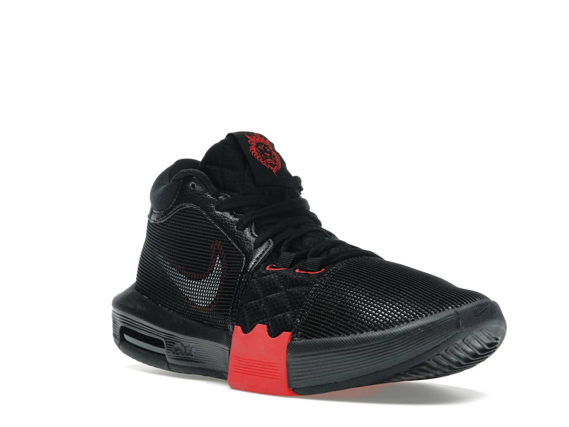 Nike LeBron Witness 8 Black University Red White - vue secondaire A
