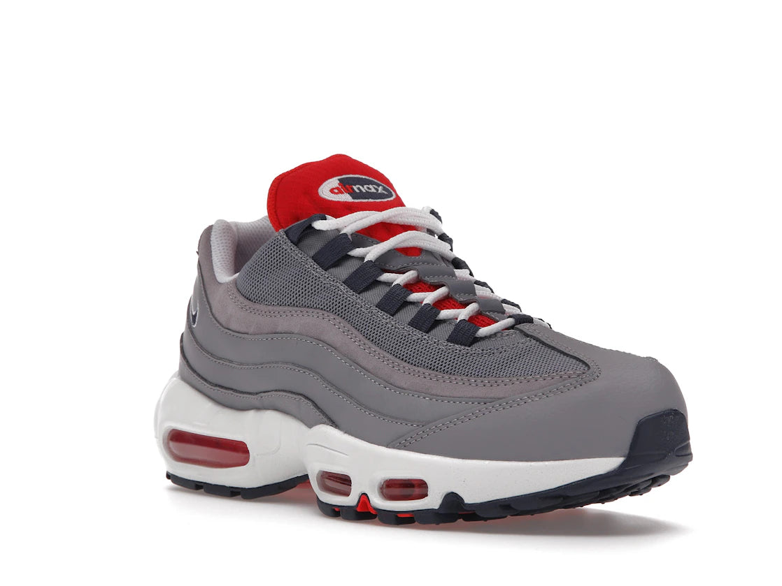 Nike Air Max 95 Grey Navy Crimson - vue secondaire A