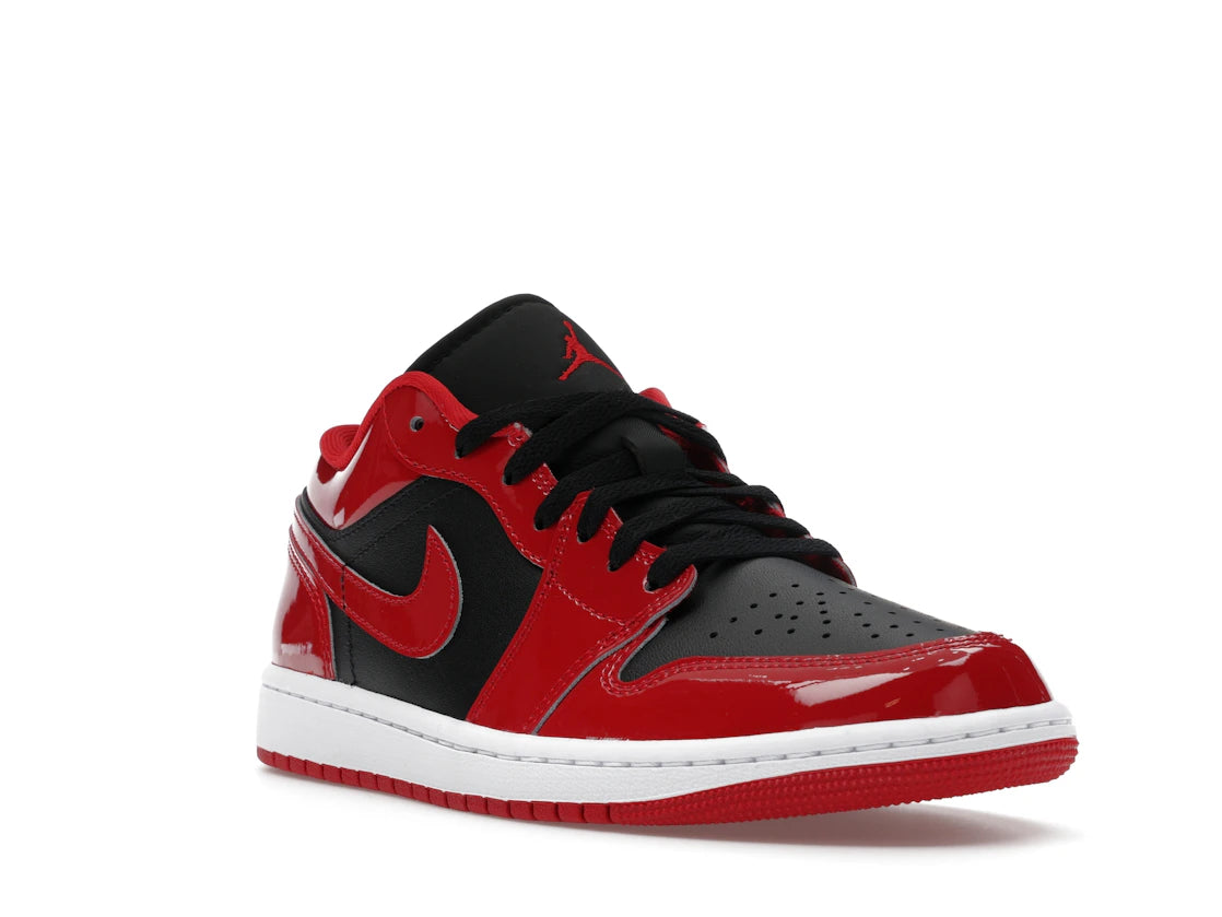 Jordan 1 Low SE Patent Varsity Red Black - vue secondaire A