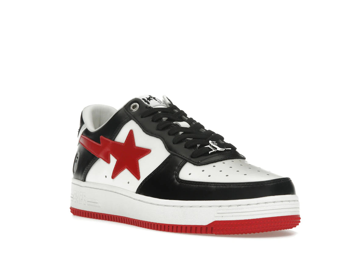 A Bathing Ape Bape Sta #3 M2 White Black Red - vue secondaire A