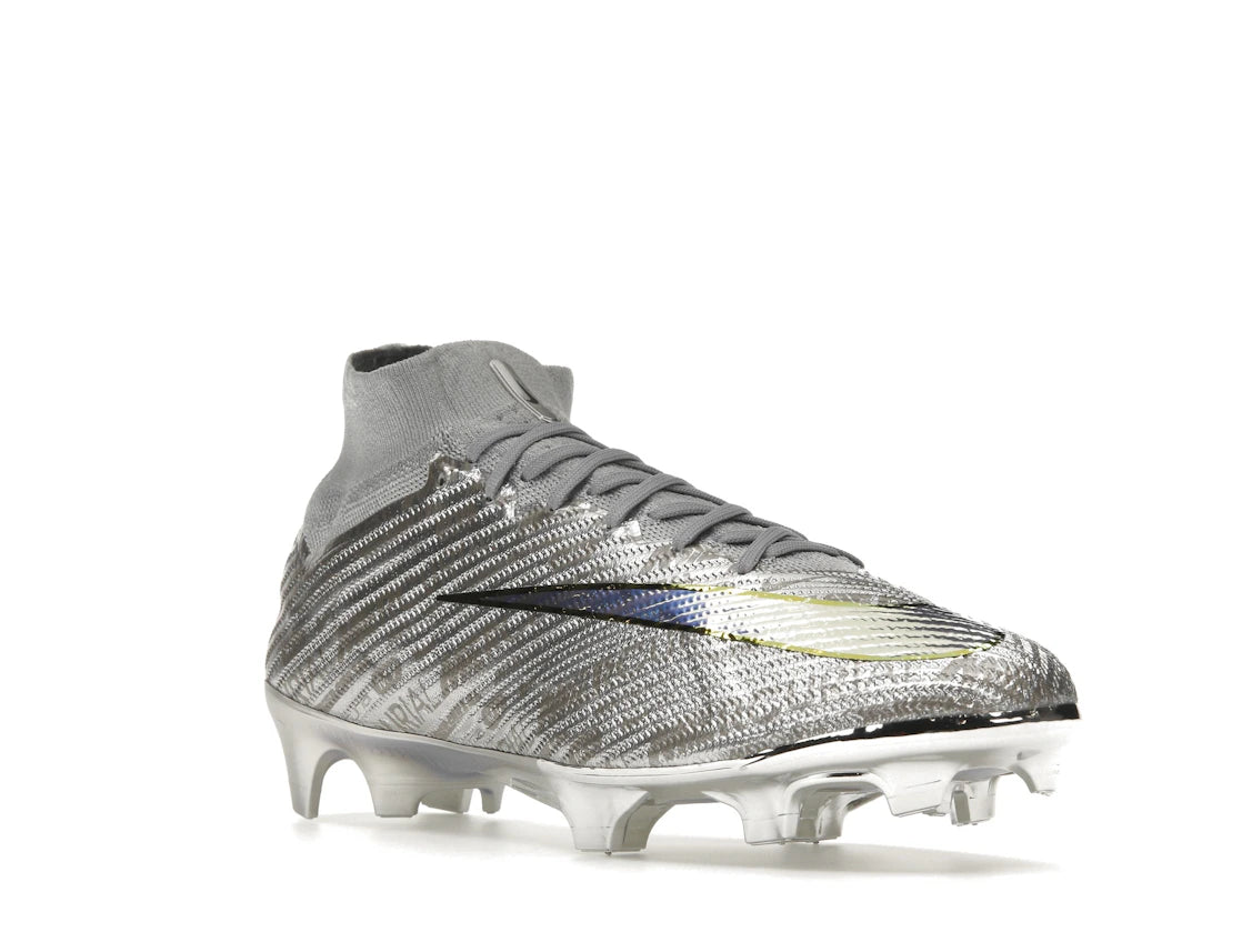 Nike Zoom Mercurial Superfly 9 Elite XXV SE FG Metallic Silver - vue secondaire A