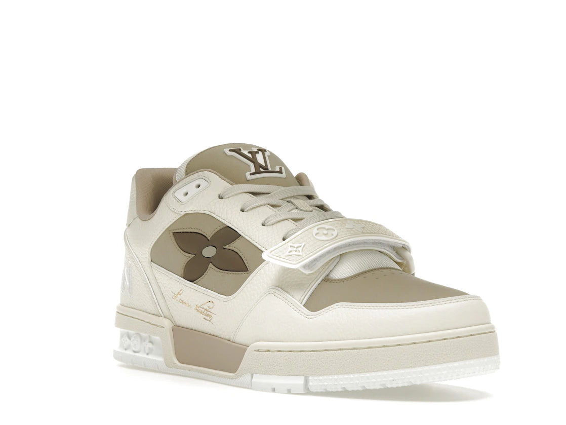 Louis Vuitton LV Trainer Monogram Flower Beige - vue secondaire A