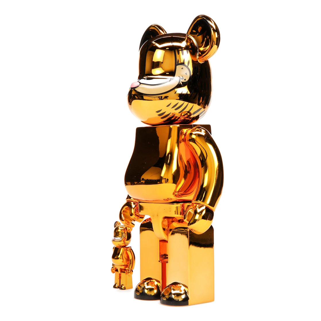Bearbrick Garfield 100% & 400% Set Gold Chrome Ver. - vue secondaire A
