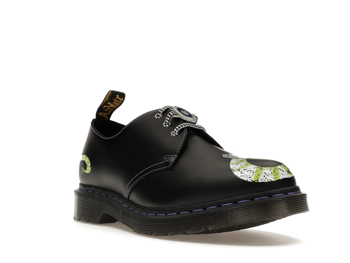 Dr. Martens 1461 WB Beetlejuice Smooth Leather Oxford Black Smooth - vue secondaire A