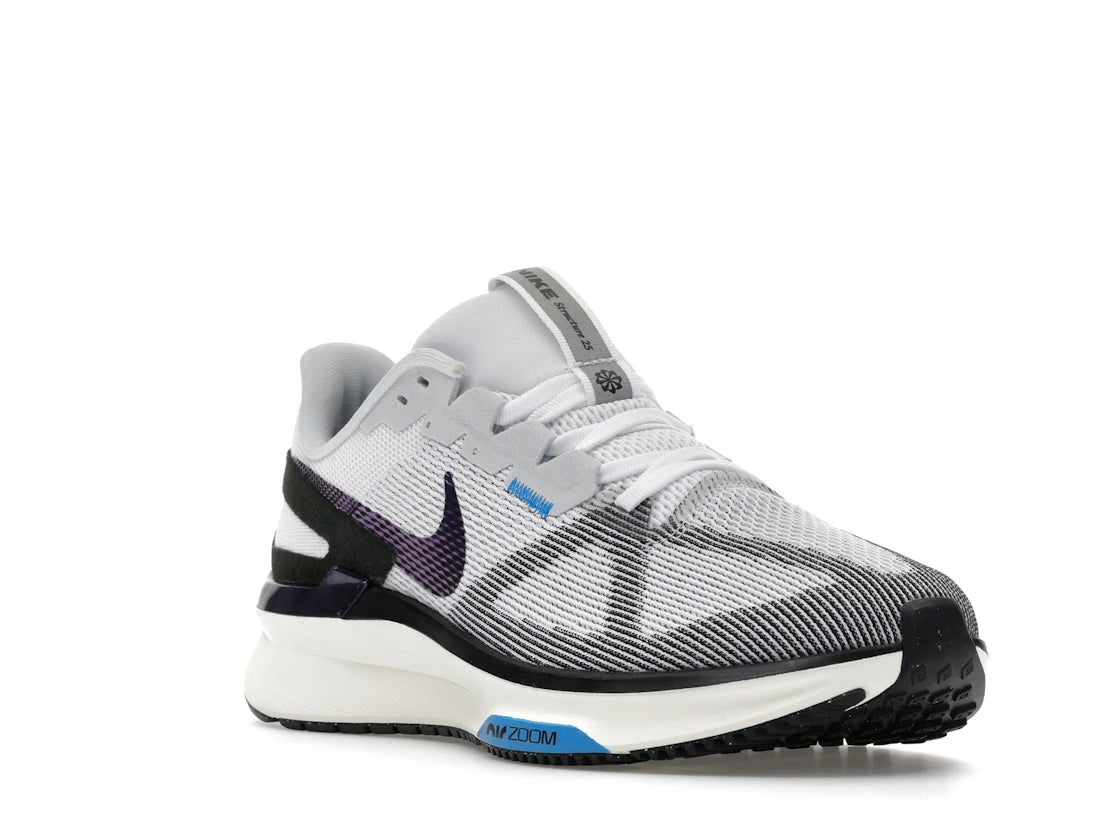 Nike Air Zoom Structure 25 White Black Sail Photo Blue - vue secondaire A