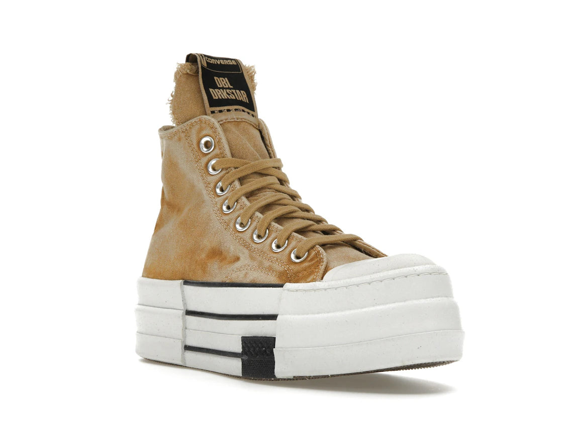 Converse DBL DRKSTAR Chuck Taylor All Star 70 Hi Rick Owens DRKSHDW Overdye Blonde - vue secondaire A