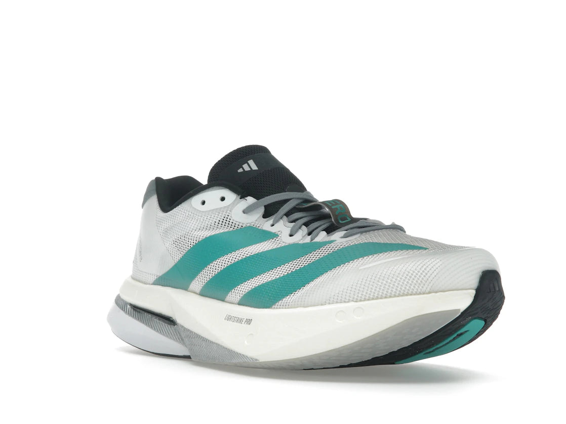 adidas Adizero Boston 13 White Pure Teal - vue secondaire A