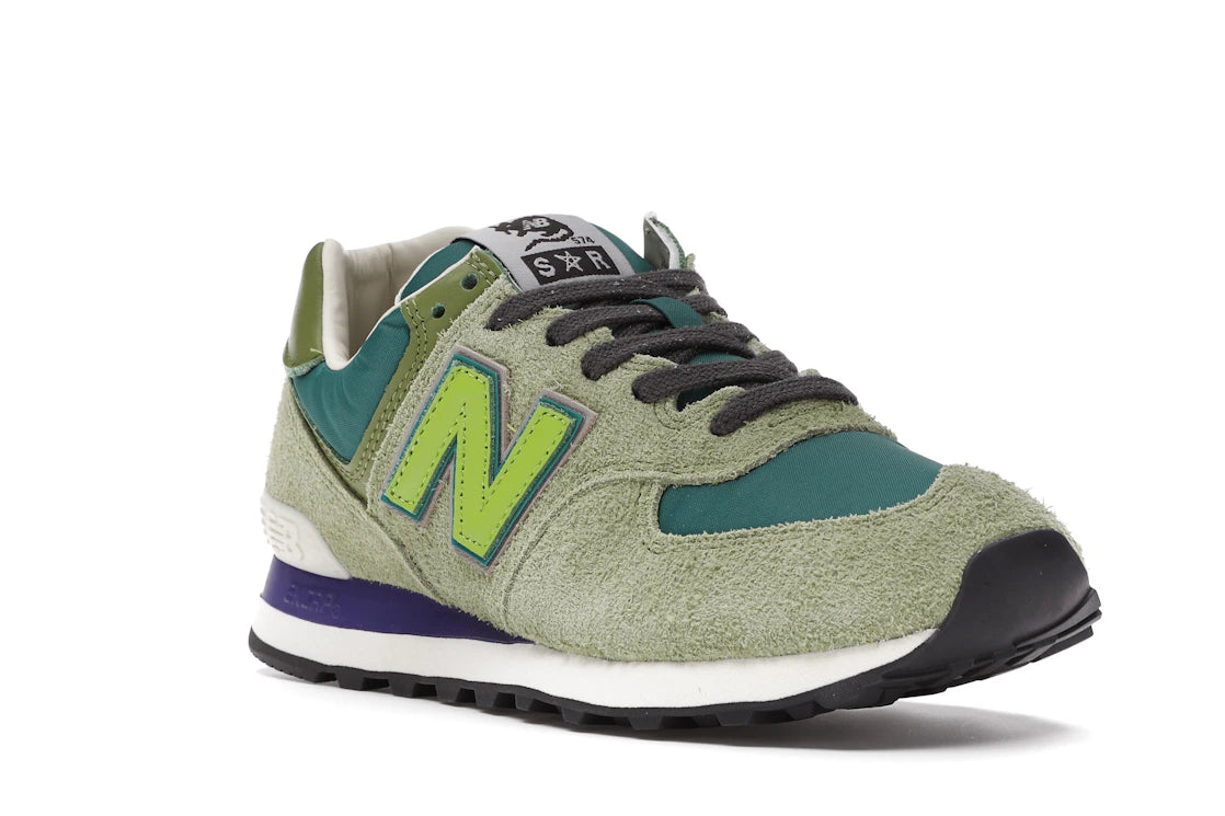 New Balance 574 Stray Rats Green - vue secondaire A