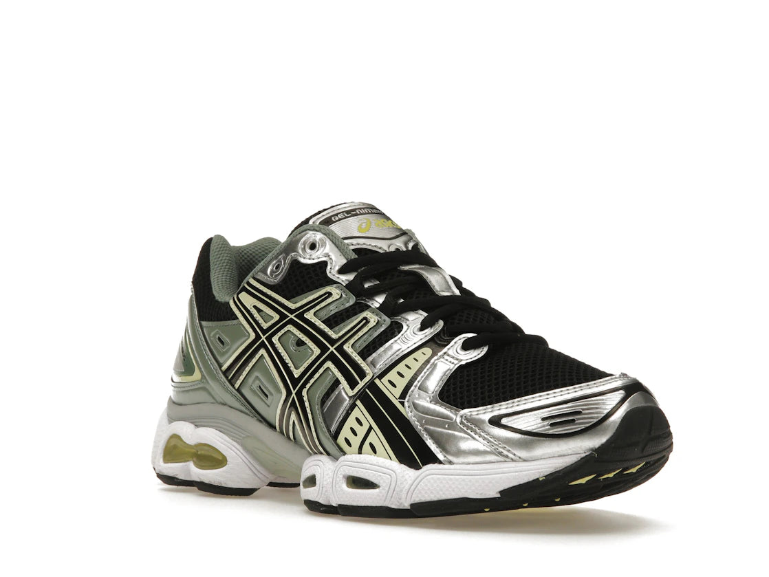 ASICS Gel-Nimbus 9 Black Green Yellow Silver - vue secondaire A