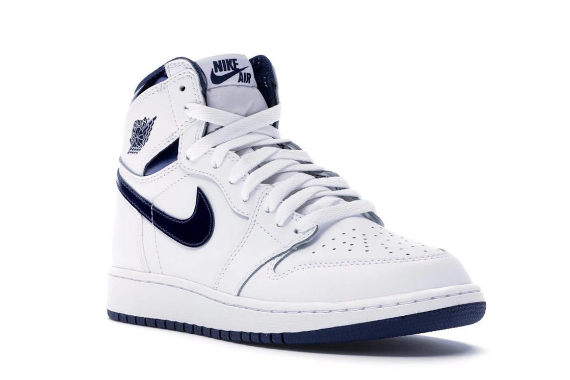 Jordan 1 Retro Metallic Navy (2016) (GS) - vue secondaire A