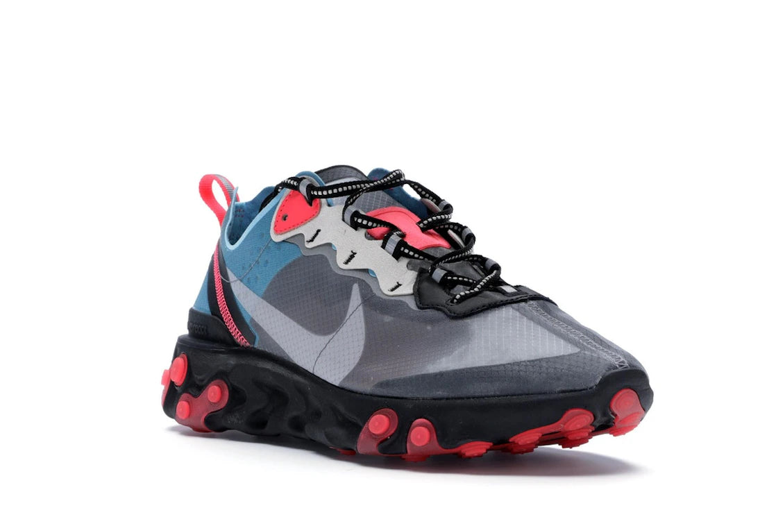 Nike React Element 87 Blue Chill Solar Red - vue secondaire A