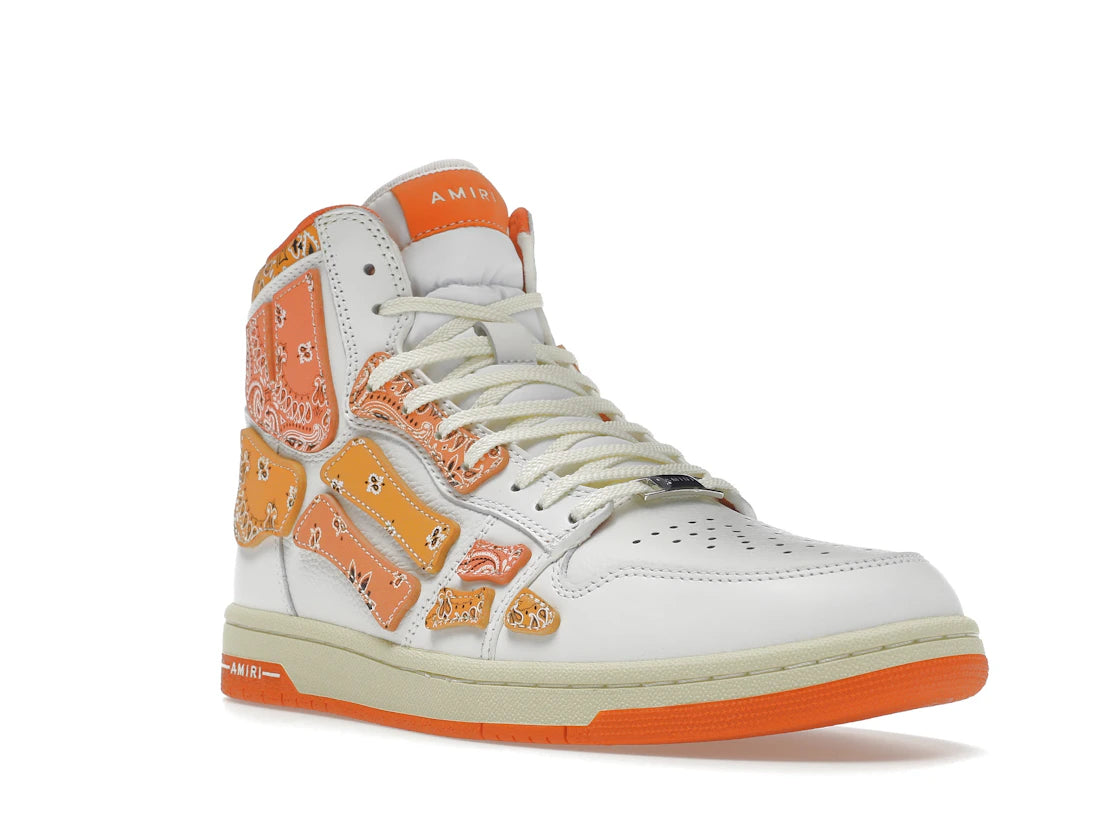 AMIRI Skel Top Hi Bandana White Orange - vue secondaire A