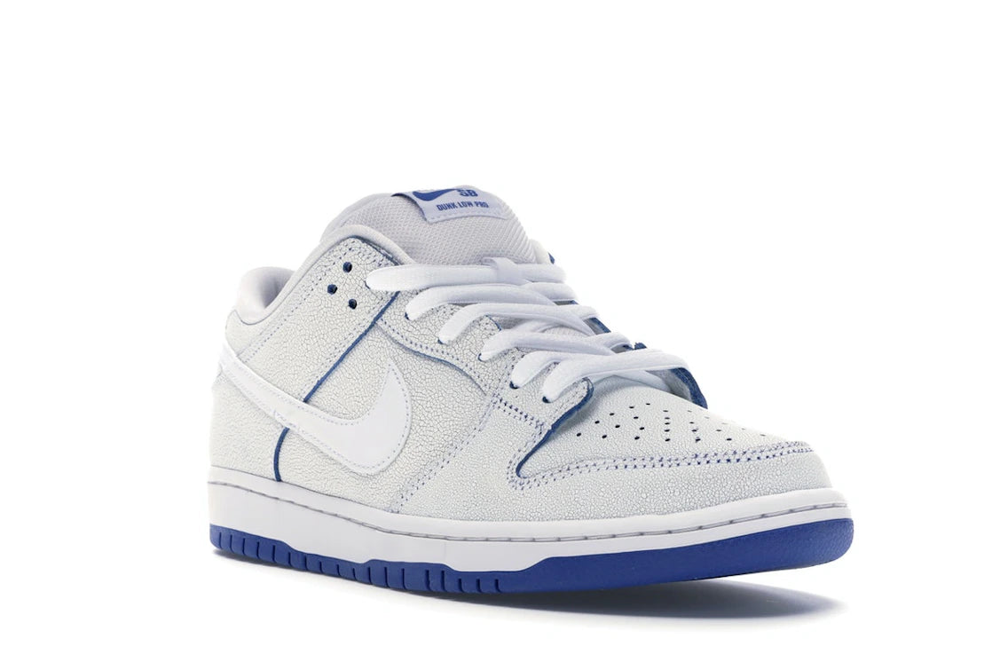 Nike SB Dunk Low Premium White Game Royal - vue secondaire A