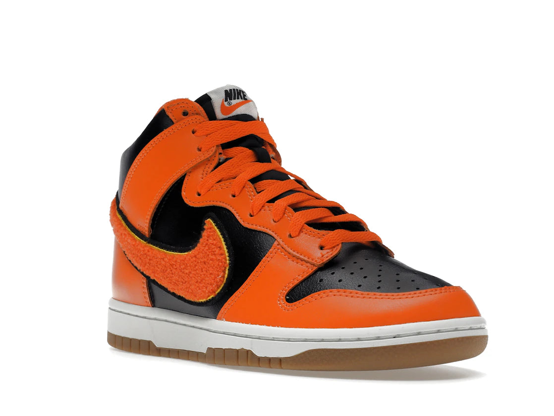 Nike Dunk High Retro Chenille Swoosh Safety Orange - vue secondaire A