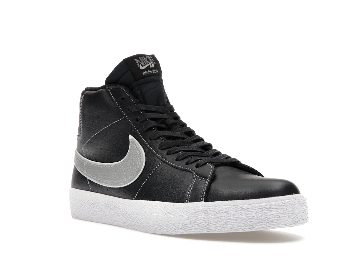 Nike SB Zoom Blazer Mid Mason Silva Dark Obsidian Metallic Silver - vue secondaire A