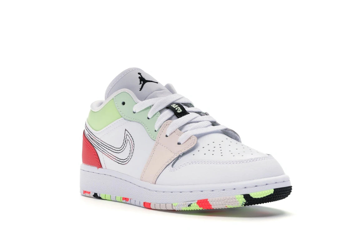 Jordan 1 Low Glow-In-The-Dark (GS) - vue secondaire A