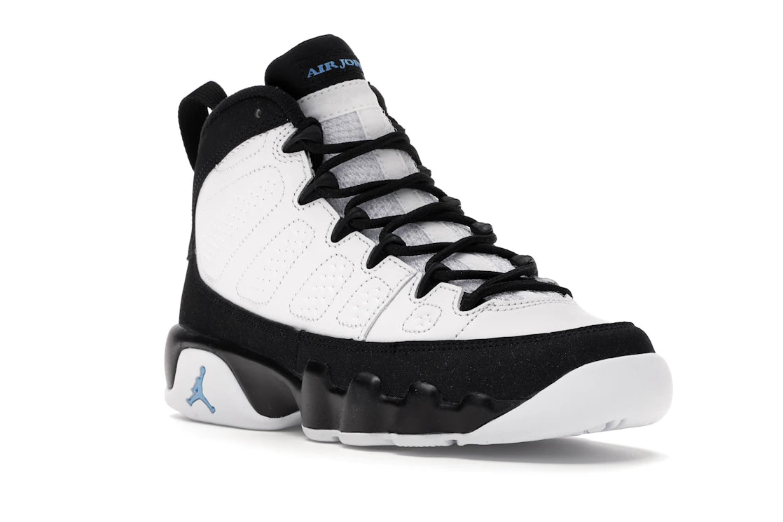 Jordan 9 Retro University Blue (GS) - vue secondaire A