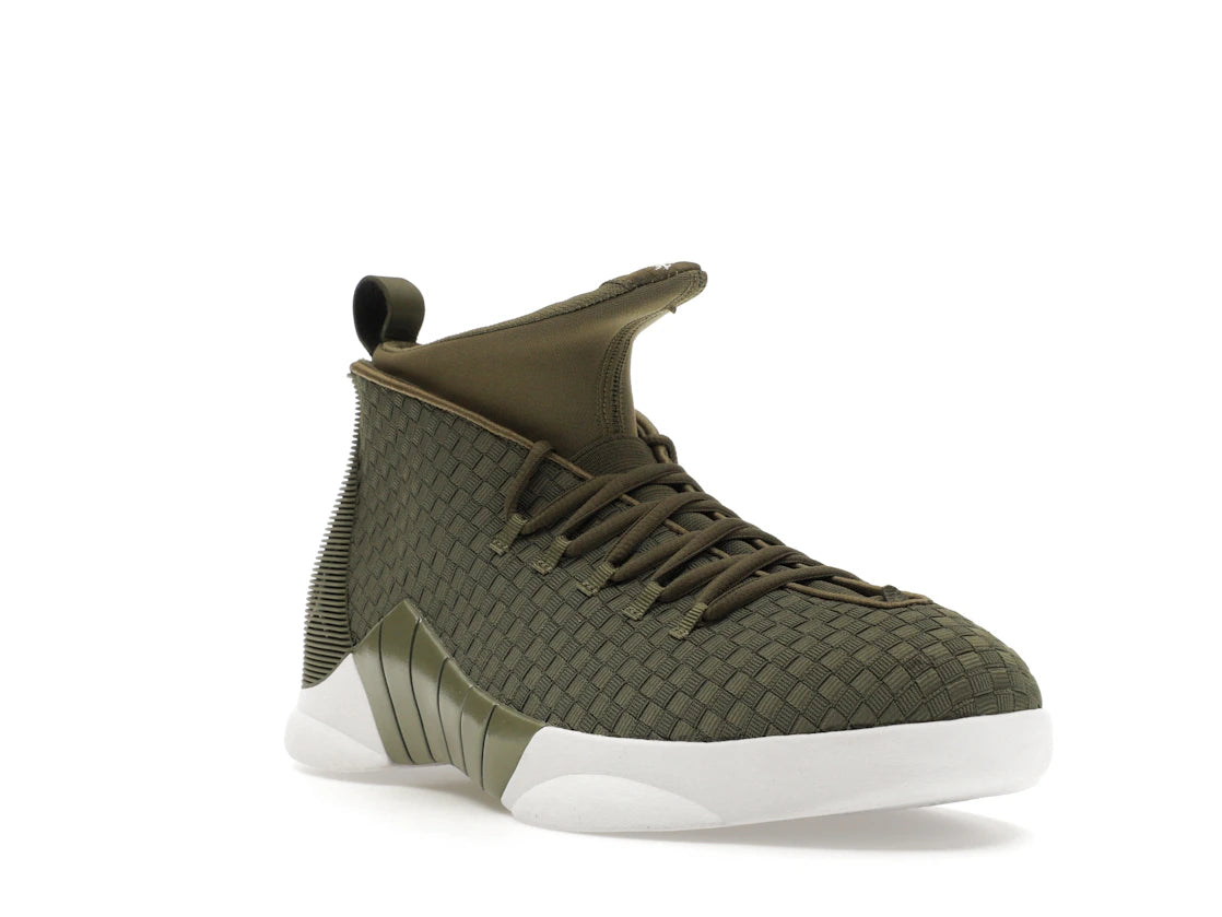 Jordan 15 Retro PSNY Woven Olive - vue secondaire A