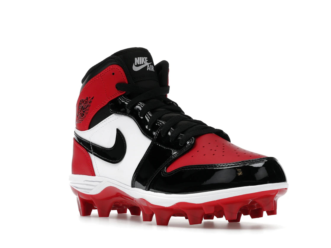 Jordan 1 Mid TD Cleat Bred Toe - vue secondaire A
