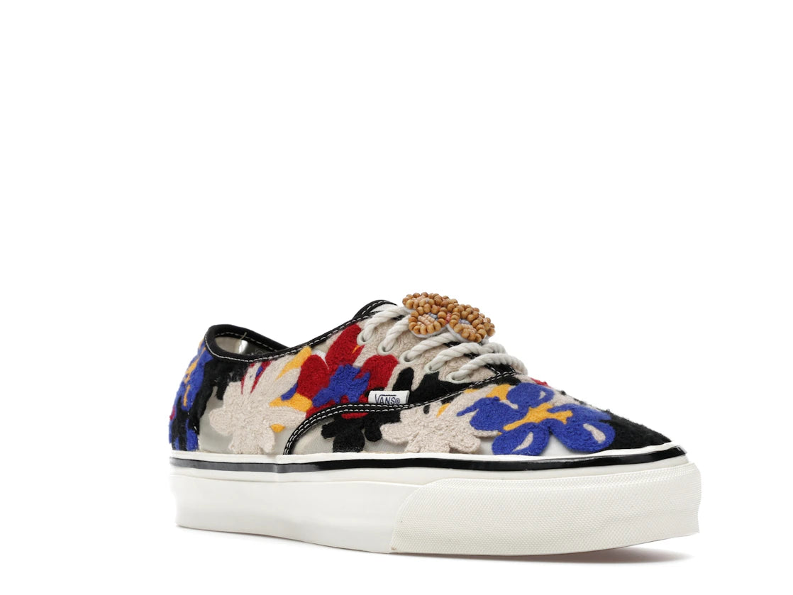 Vans Premium Authentic Needlework White Red Blue - vue secondaire A