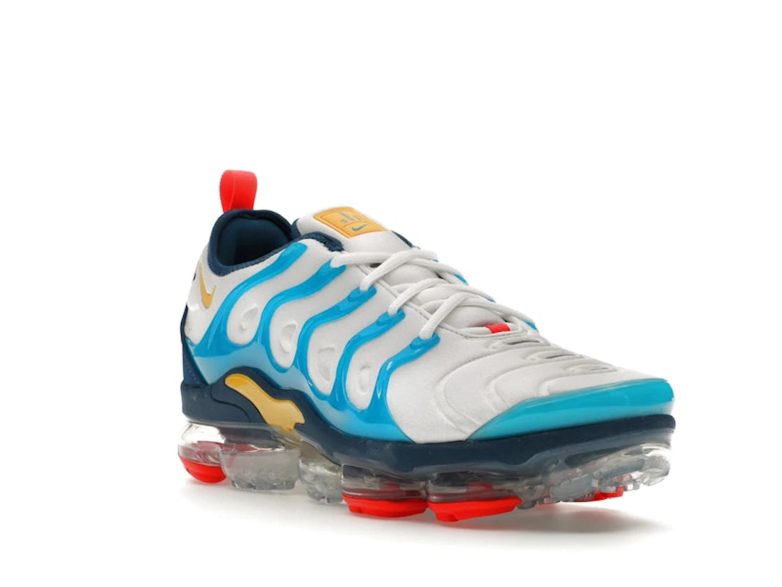 Nike Air VaporMax Plus White Citron Pulse Industrial Blue - vue secondaire A