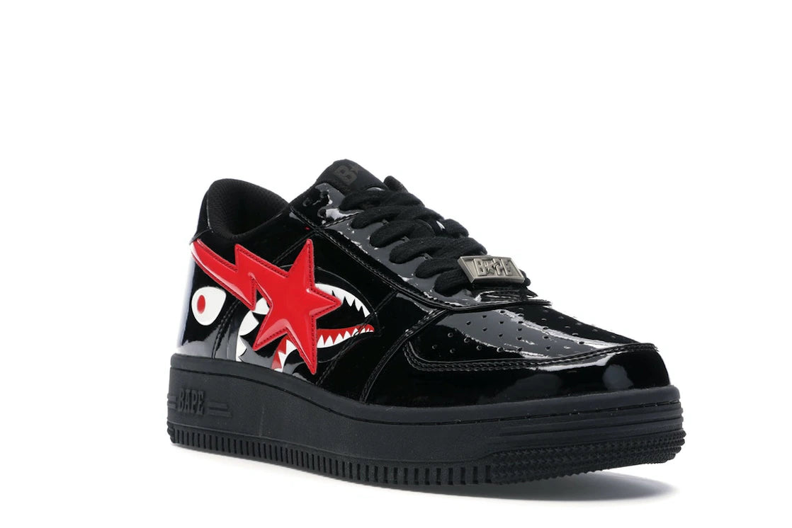 A Bathing Ape Bape Sta Low Shark Black - vue secondaire A