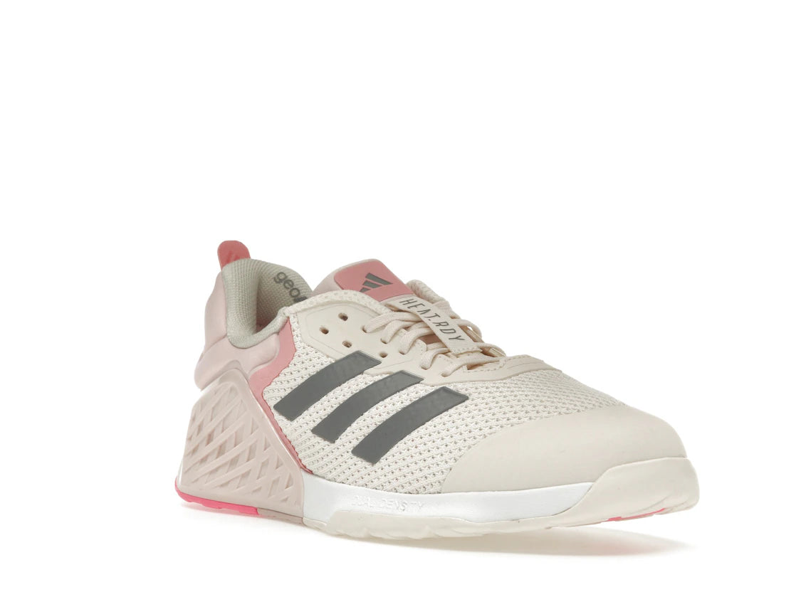 adidas Dropset 3 Chalk White Iron Metallic Semi Pink Spark (Women's) - vue secondaire A