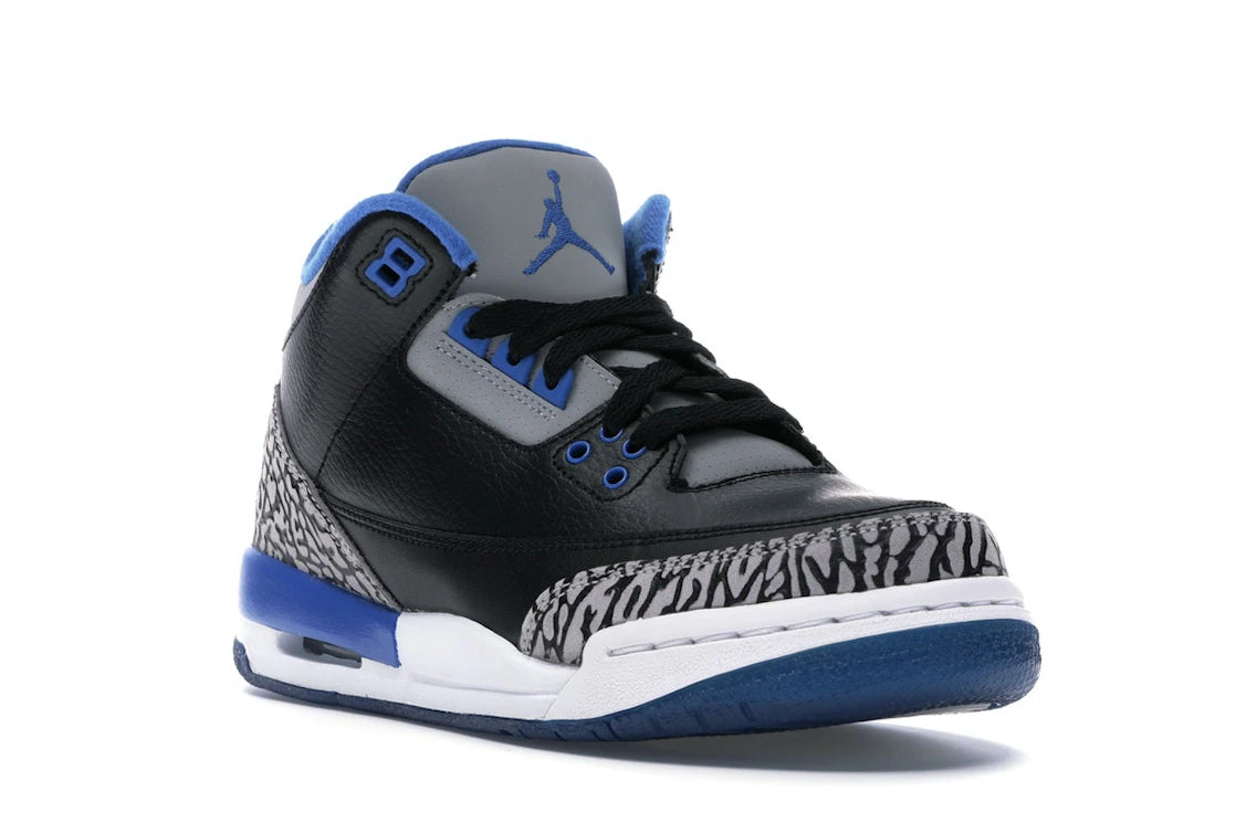 Jordan 3 Retro Sport Blue (GS) - vue secondaire A