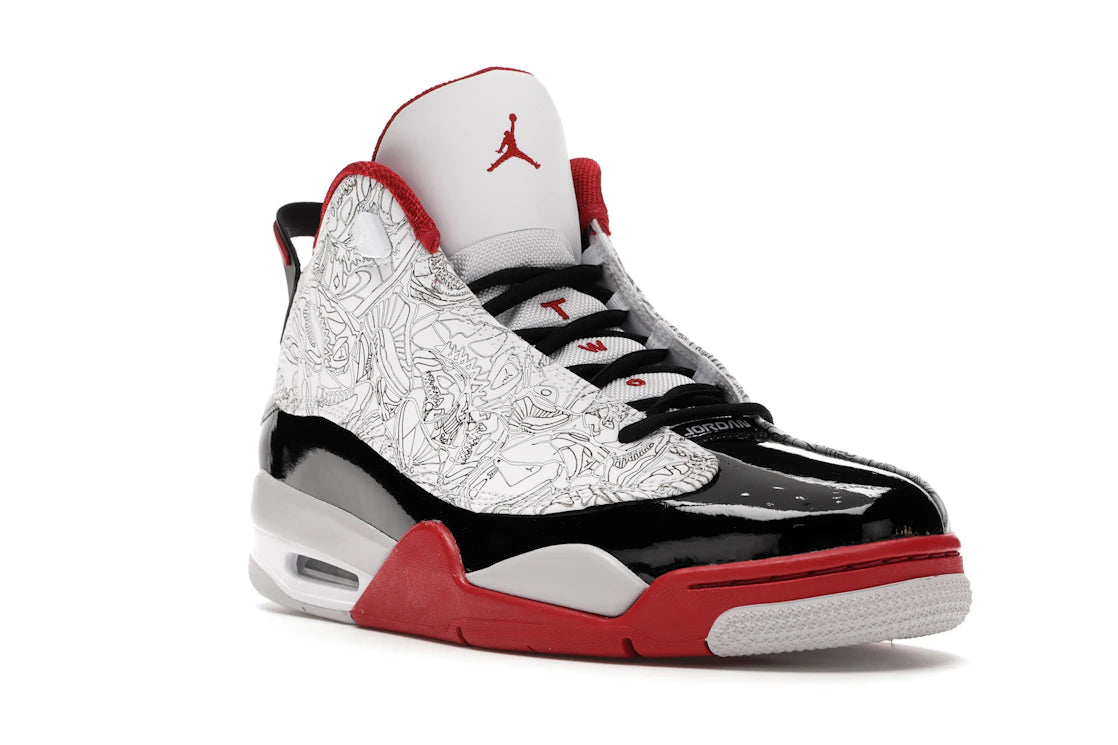 Jordan Dub Zero White Varsity Red - vue secondaire A