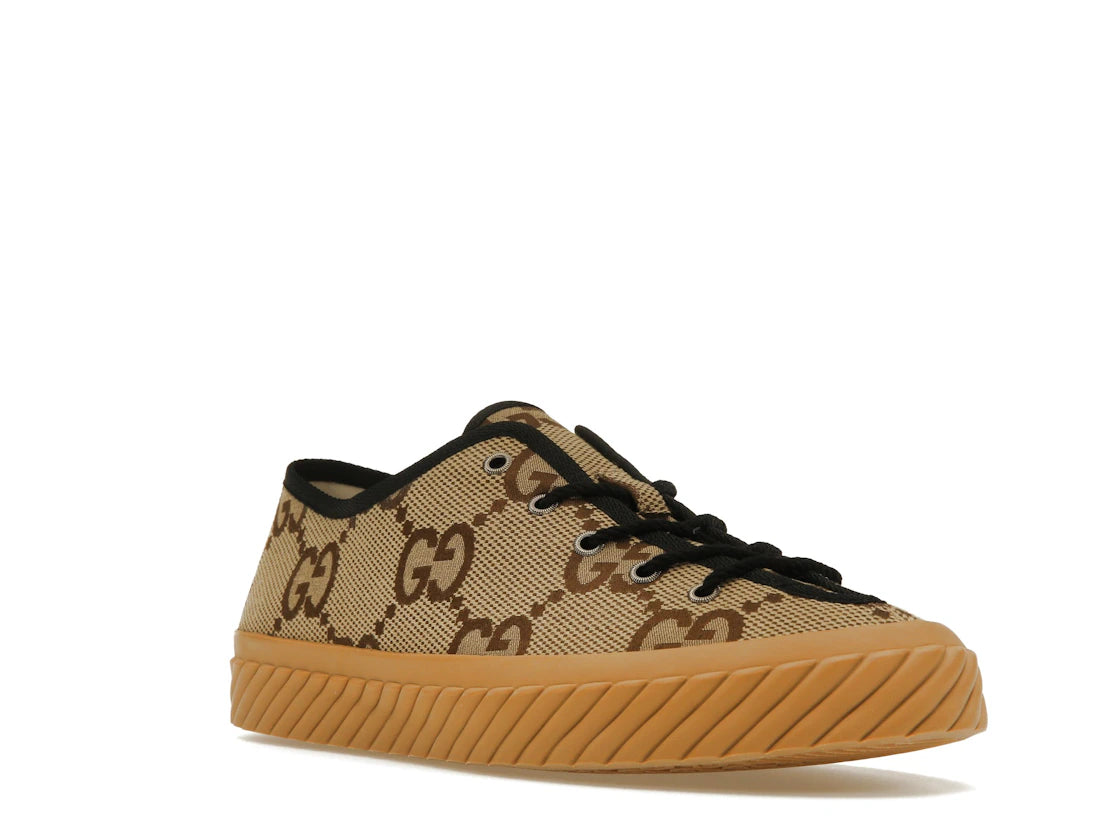 Gucci Maxi GG Low Top Beige Ebony - vue secondaire A