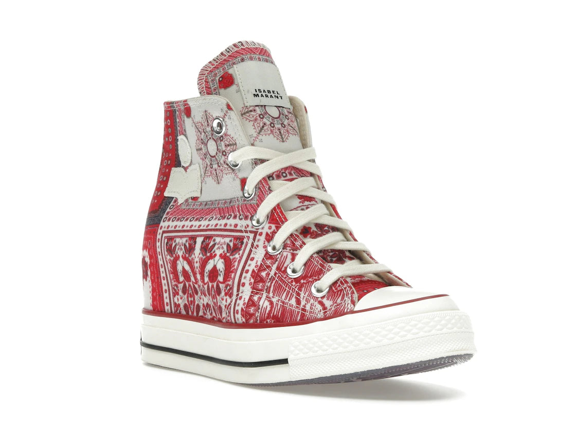 Converse Chuck 70 Internal Wedge Hi Isabel Marant Vanilla Ice Red (Women's) - vue secondaire A