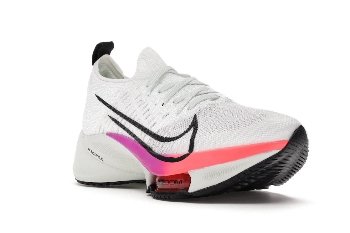 Nike Air Zoom Tempo Next% Flyknit White Hyper Violet Flash Crimson (Women's) - vue secondaire A