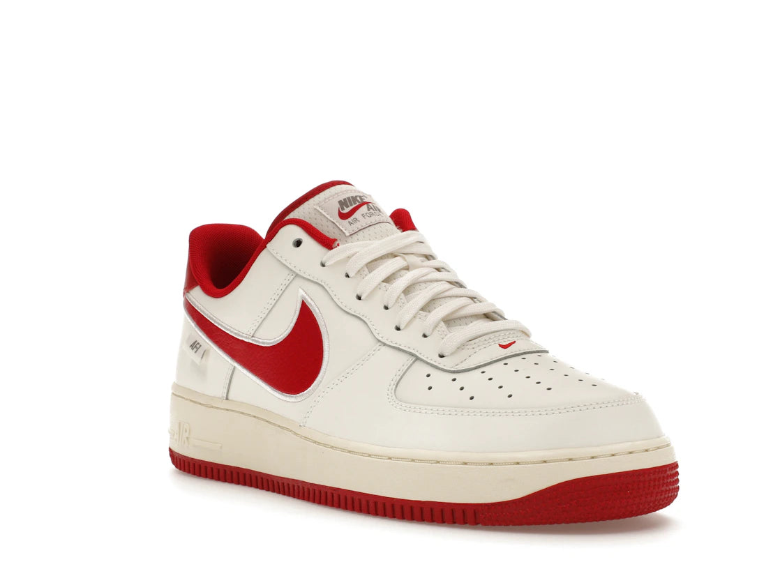 Nike Air Force 1 Low '07 Sail Gym Red - vue secondaire A