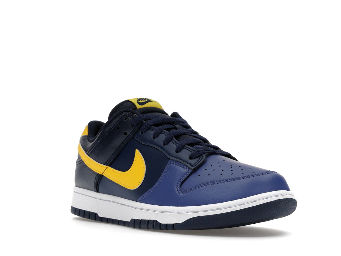Nike Dunk Low Retro Blue Legend Varsity Maize - vue secondaire A